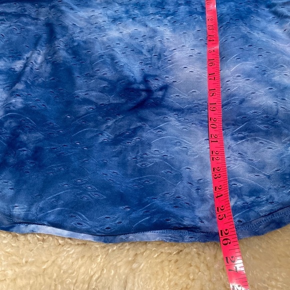 Ruby Rd. Blue Relaxed top with bell sleeves - Picture 6 of 6